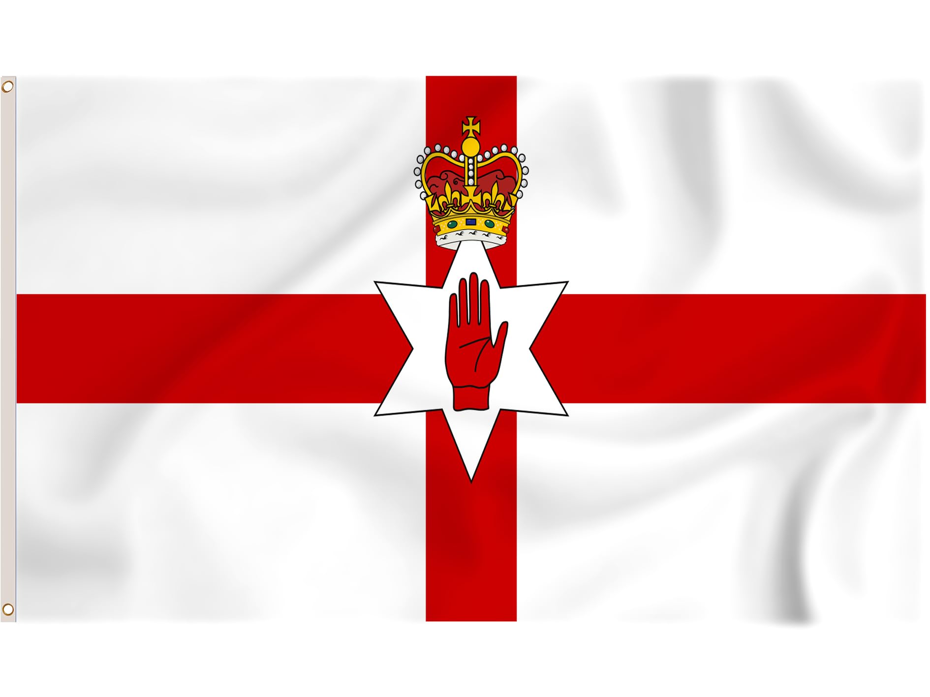 Storm&Lighthouse Northern Ireland Flag Irish Flags 5ft x 3ft with Eyelets UK Flag