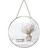 YCHMIR 11.8-inch Small Round Wall Mirror, Gold Bathroom Mirror