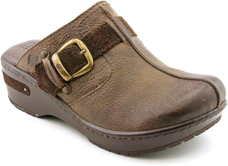 Amazon.com | Born RESITA DARK BROWN LEATHER MULE CLOG ...