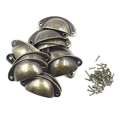 Cyful Antique Bronze Iron Drawer Knobs Pulls Handles Vintage