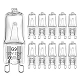 G9 Halogen Bulbs 25W Dimmable T4/Q25/G9/CL/120V JD
