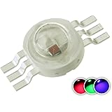 CHANZON10 pcs High Power Led Chip 3W RGB 6 pins (300mA - 350mA for Each Color 3 Watt) Multicolor Super Bright Intensity SMD COB Light Emitter Components Diode 3 W Bulb Lamp Beads DIY Lighting