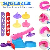 Jiosdo 22 Pcs Dough Tools Set for Kids Clay Extruders Rollers Molds with Bag view 2