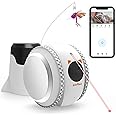 KITPLUS Cat Camera, Indoor Cat Camera with Phone APP, 2-Way Audio Move Freely WiFi Wireless Pet Camera Robot for Dogs and Cats, Auto-Recharging, Privacy Protection