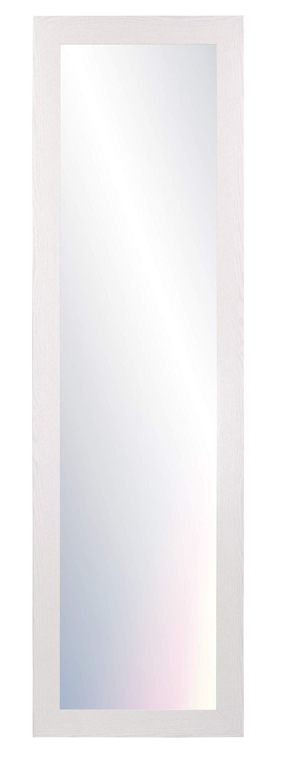 Chely-Intermarket-Espejo-de-Pared-Cuerpo-Entero-30×130-cm-Marco-Exterior-411×1411-cmBlanco-MOD-113-Forma