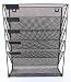 Mesh Metal Wall-Mounted File Shelf and Hanging Document Organizer - Stores Books, Mail, Electronics - Tablets/Cell Phones, Magazines, Teacher and Business Supplies - Hardware Included - Premium