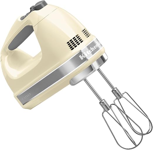 Amazon Com Kitchenaid 7 Speed Hand Mixer Almond Cream
