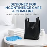 ALIA Black Large Adult Nappy Sacks 200 x 100 Pack Extra Large Easy Tie view 7