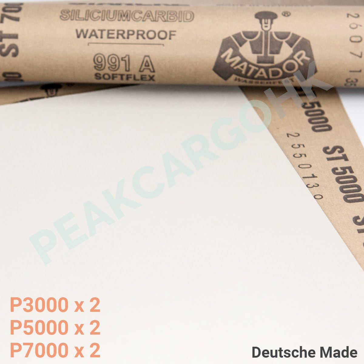 Starcke 991A Wet/Dry Premium Waterproof Sheets, 9 x 11-Inch, 6 Sheets
