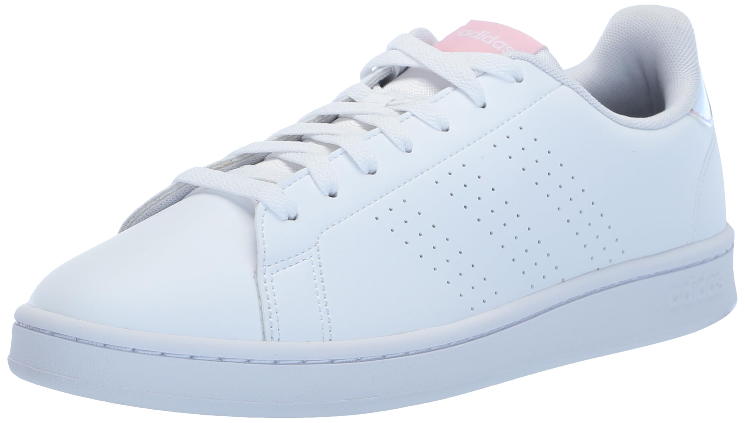 Adidas Women's Advantage, White/White/Clear Pink, 6 Image