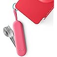 Omie OmieBox Travel Utensil Set | Fork and Spoon with Case for Easy Travel | Stainless Steel Fork and Spoon