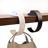 Bag Hook Heavy Sturdy Purse Hook for Table & Holds 50 lbs Purse Holder for Table Portable Purse Hanger for Table 2pcs Black and White