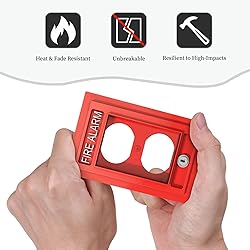 ShinyLuck Fire Alarm 1 Gang Electrical Duplex