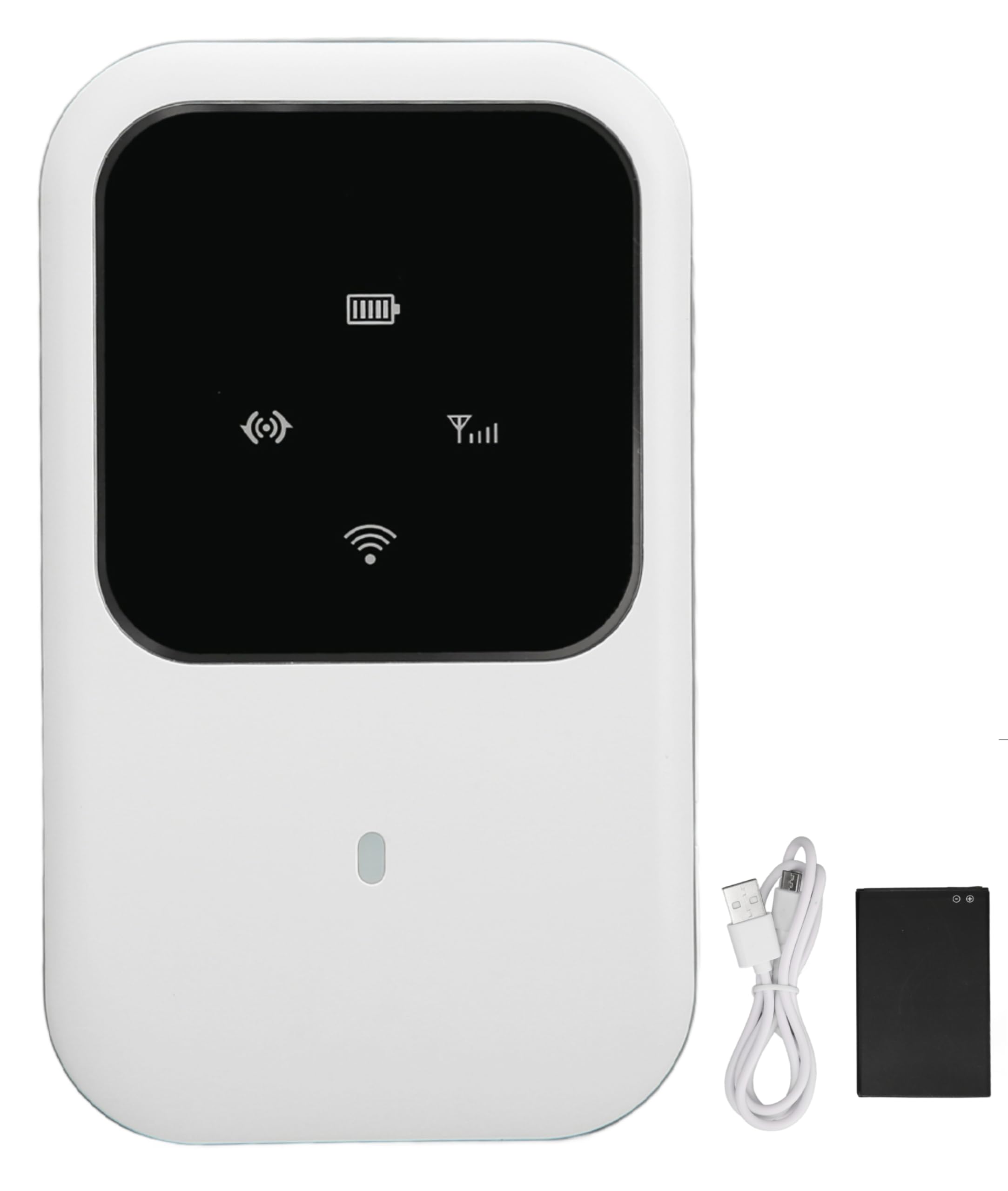 Annadue 4G LTE Mobile MiFi Hotspot, Portable Mobile Router with SIM Card Slot, Up to 150Mbps, Connection with Up to 10 Devices, Pocket WiFi for Travel, 2400mAh Battery