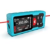 Kiprim Dual Laser Measurement Tool,393Ft Laser Measure with Electronic Angle Sensor,Precise Measurements,Pythagorean Function