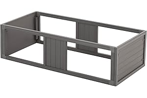 New Age Pet ECOFLEX Mojave Reptile Stacker, Large, Durable Wood Plastic Composite, Moisture-Resistant, Odor-Control, Accommodates Lighting, Easy Assembly & Cleaning, 10-Year Warranty - Gray