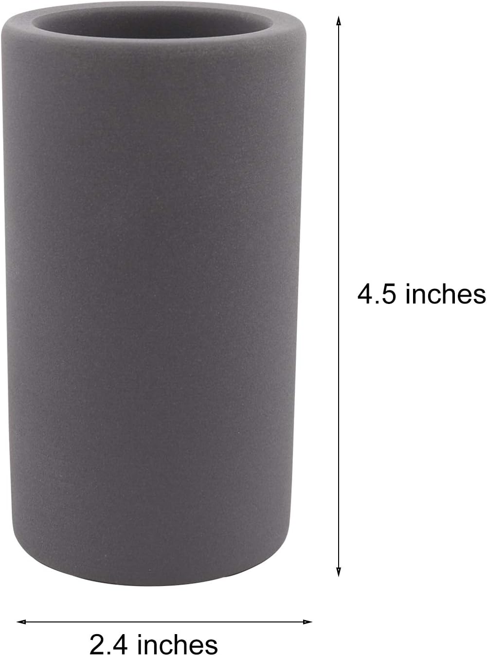 Toothbrush Holder, YUESUO Diatomite Tooth Brush Holder for Bathroom, Water Absorption and Fast Drying Natural diatomite Material Toothbrush Organizer Cup - Dark Grey: Kitchen & Dining