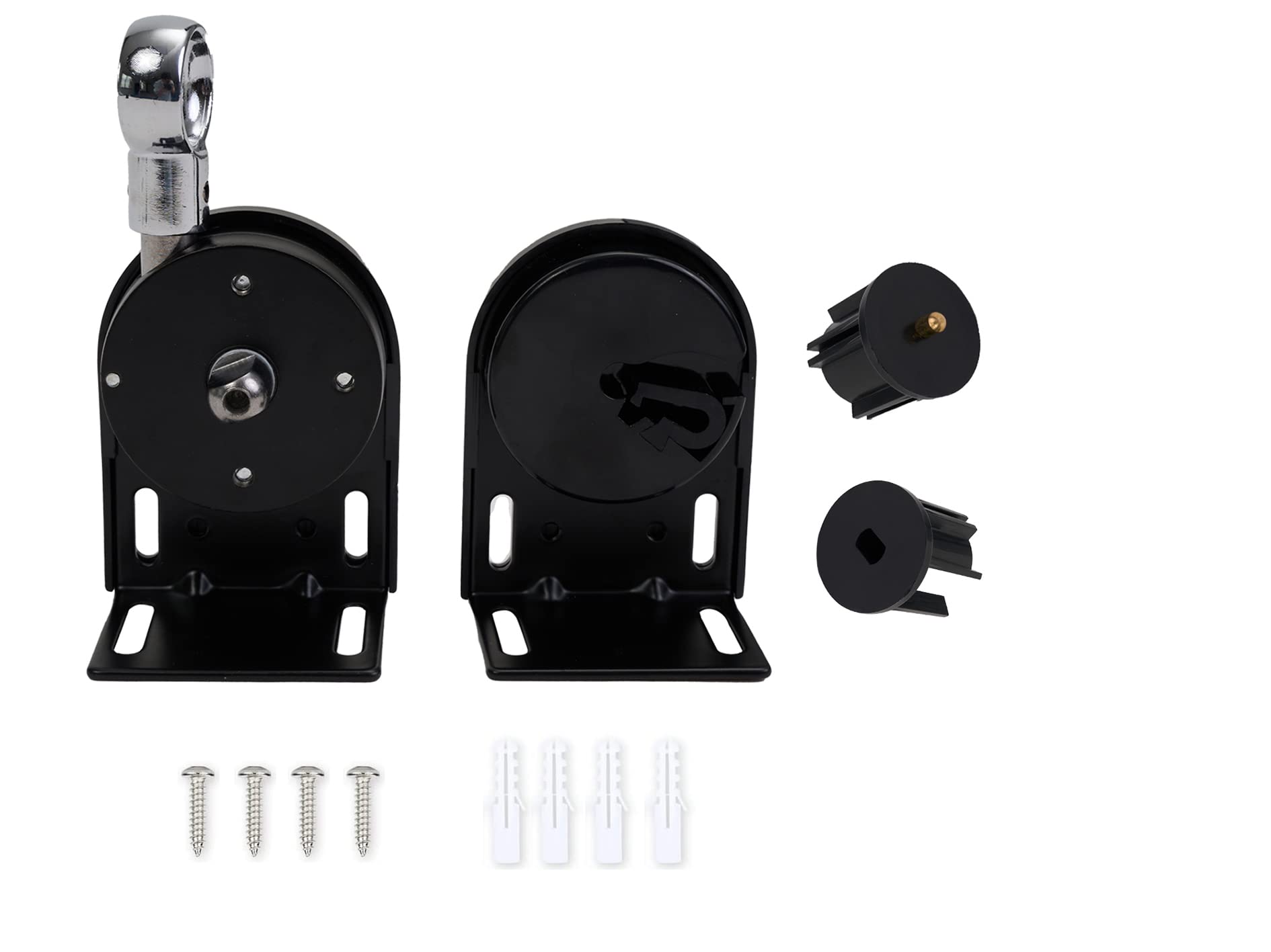 Universal Replacement, mounting Bracket for Indoor/Outdoor Sun Blinds, Roller Shutter Connector (Black Cordless Stand) Lihopefe