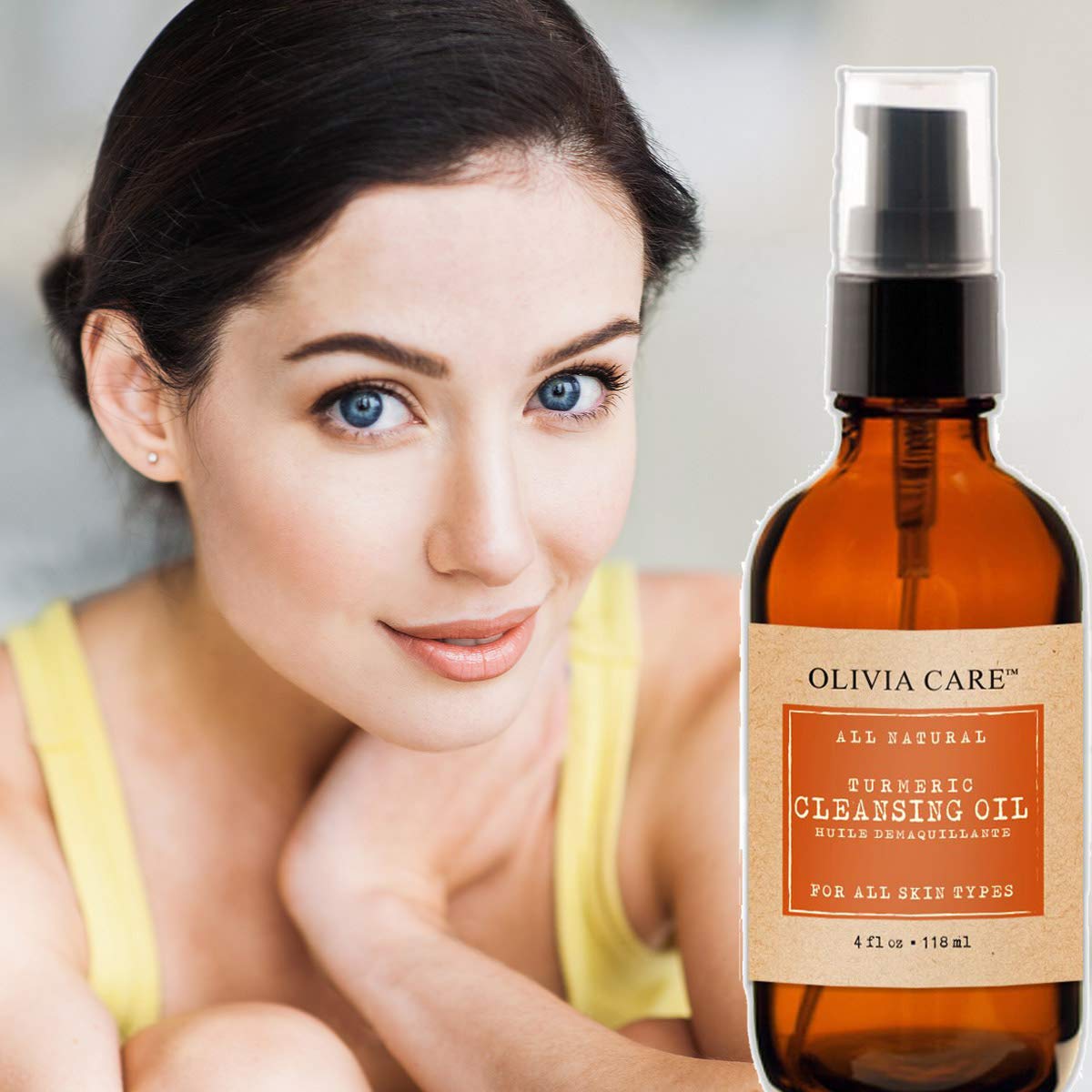Olivia Care Turmeric Cleansing Oil Spray Vegan 100 Natural Ingredients Hydrating Moisturizing Rich In Omega Antioxidants Reduce Skin