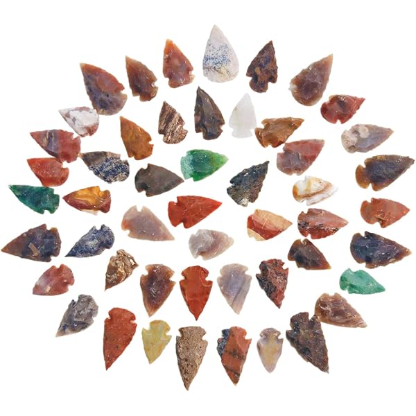 100pcs Arrowheads – Flint Jasper Stone Age Indians – 2.5 To 4.0 Cm – Unbranded Lot