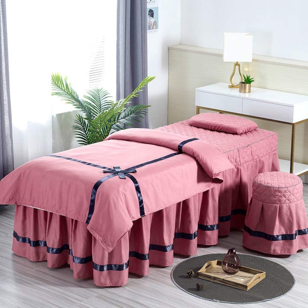 ZHUAN Simple Massage Beds Skirt Pillowcase Massage Table Sheet Sets