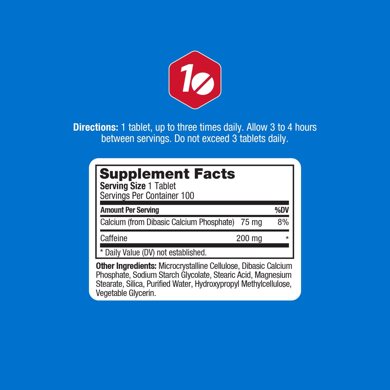 ProLab Caffeine Tablets 100 Count