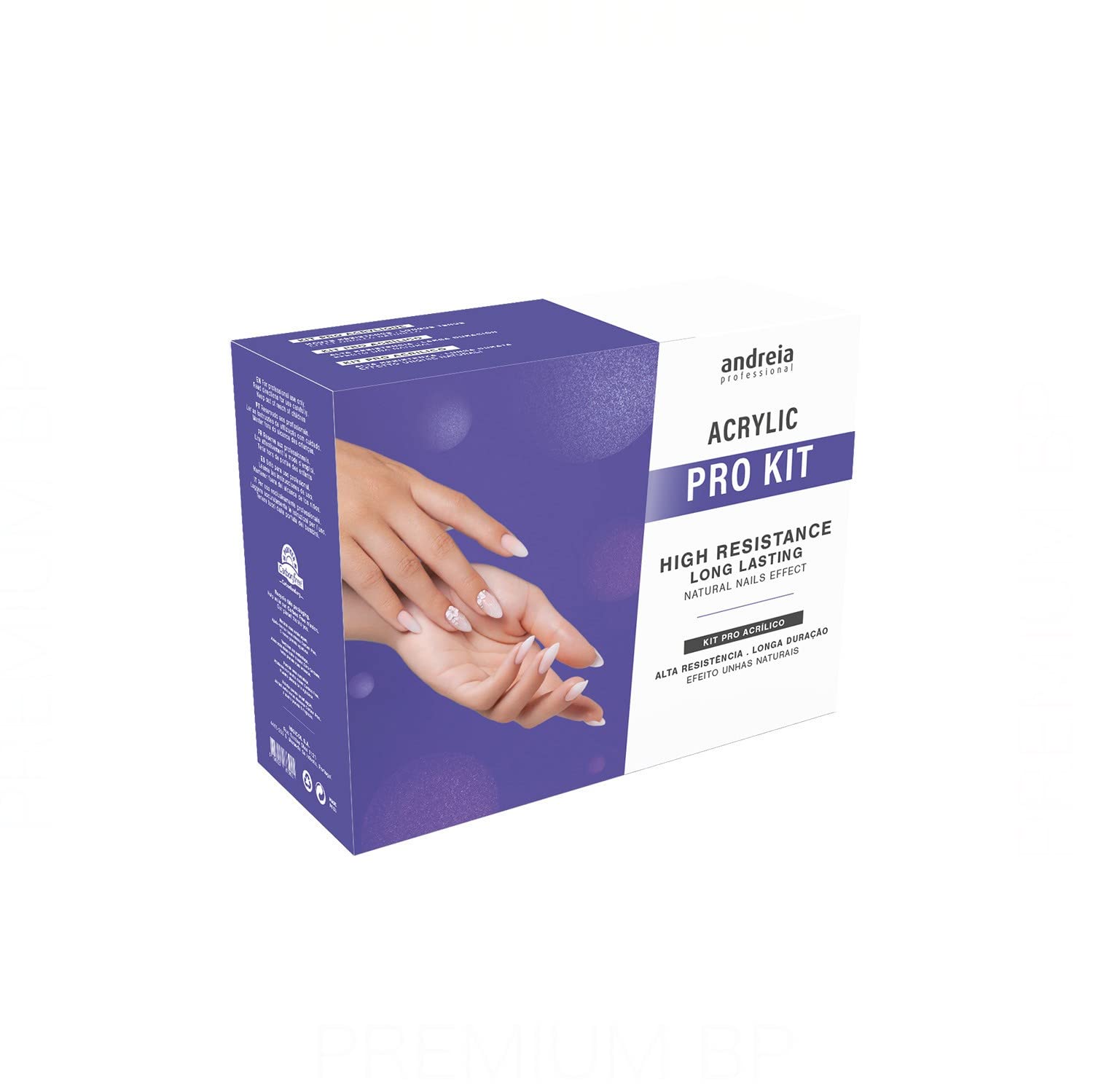 Andreia Professional Acrylic Nail Kit - PRO Kit with Acrylic Powder Clear & Cover Pink, Ultrabond Nail Primer, Acrylic Liquid Slow, No Wipe Top Coat, Prep + Clean, Nail File & Towel