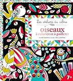 Oiseaux à colorier et à pailleter : 6 jolis tableaux avec des paillettes ! by