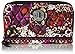 Vera Bradley Women's Cotton Turnlock Wallet, Rosewood, One Size