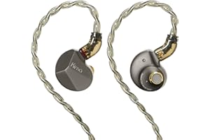 HiFiGo Dunu Kima Classic 1DD in-Ear Monitors, Upgraded 10mm Dynamic Driver IEMs in-Ear Earphones with New Tuning and Outlook
