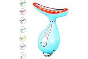 IOBTY 10-in-1 Face Massager for Women and Men,Electric Facial Neck Eye Massage Device with 7 Massage Modes for Skin Care,Improve,Firm,Tightening and Smooth (Blue)