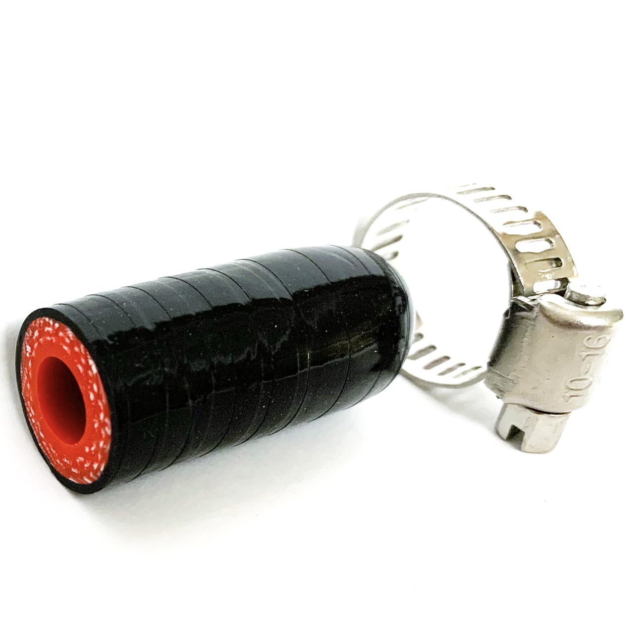 Photo 1 of Bekelan 5/16" (8mm) Black High Temperature 3-ply Reinforced Silicone Bypass Cap With Clamp,For Turbo Bypass Valve/Vacuum/Throttle Body Water Port/Heater Core/Fix Leak