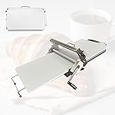 Dough Sheeter Machine,Foldable Manual Dough Rolling Machine with Adjustable Thickness 0-25mm,Stainless Steel Portable Pastry Roller for Commercial Home Bakery,Puff Pastry &amp; Pizza Dough (40.5"x22.8")