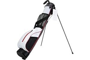 LAISUNTIM Golf Stand Bag, Lightweight Mini Golf Sunday Bag with Rain Cover and Removable Padded Shoulder Strap, 2 Model Options -2 Way Divider and 4 Way Divider, Waterproof Wear-Resistant Durable Fabric Golf Bag for Women and Men