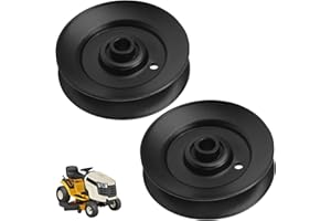 BIBIJIE 2 Pack 14326 Rotary V-Idler Pulley for MTD Troy-Bilt Cub Cadet 13RX91AT056 Replaces 756-04325