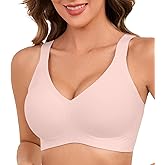 Xcutting Womens Wireless Bras for Women No Underwire Push Up Bra Seamless Full Coverage Everyday Bras Regular and Plus Size