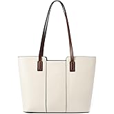 MFFOR Genuine Leather Tote Bag, Shoulder Bags for Women, Top Handle Handbags, Large Purse for Work Travel Shopping