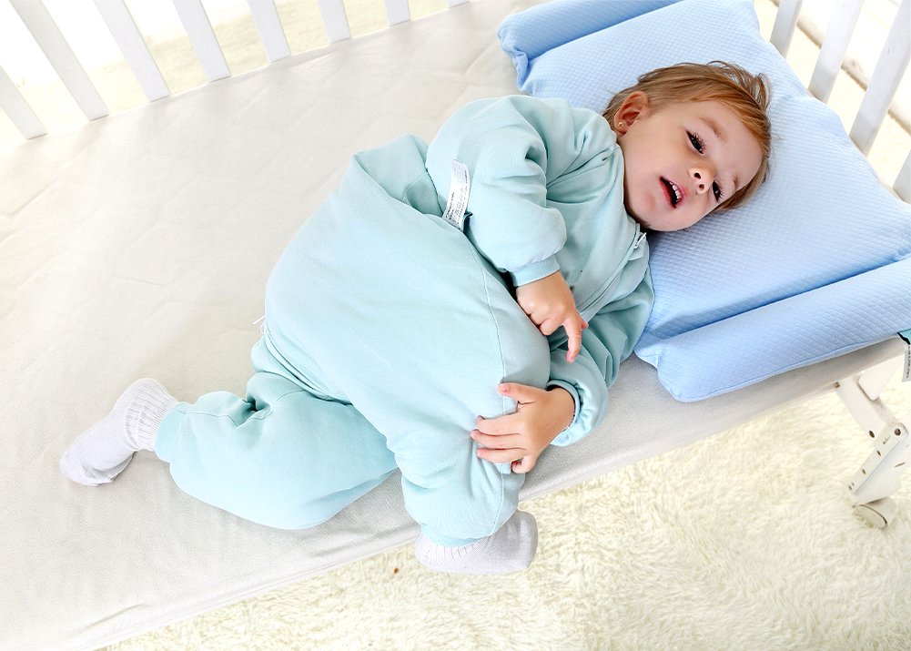 RESTCLOUD Baby Sleep Bag with Feet Winter, Wearable Blanket with Legs, Sack for Toddler Thicken 2.5 TOG (Blue, 2T-4T Year)