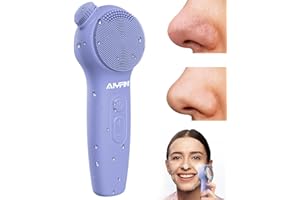 Face Wash Scrubber Cleanser Brush - Alyfini Silicone Electric Facial Cleansing Brush for Blackhead Remover Improve Acne,Waterproof Shower Face Scrub Brush Exfoliating, Massaging Deep Cleansing Pore