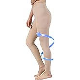 20-30mmHg Medical Compression Pantyhose, Women Compression Stockings & Leggings, Opaque Footless High Waist Opaque Compression Tights for Varicose Veins, Graduated Support Hose for Doctor