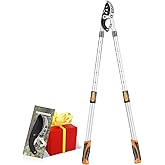 AIRAJ 27-41'' Extendable Anvil Loppers Heavy Duty with Compound Action, Tree Trimmer with 2 Inch Cutting Capacity, Chops Thick Branches Ease,Heavy Duty Tree Pruner with SK5 Spare Blade