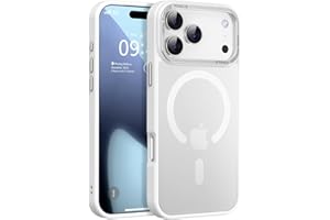 Newfuture Magnetic for iPhone 17 Pro Case [Compatible with Magsafe] [Military Grade Drop Protection] Translucent Matte Anti-Scratch Shockproof Protective Phone Cover 6.3 Inch, Frosted White