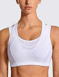SYROKAN Sports Bras for Women High Support Mesh