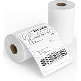 OnlyPaper Direct Thermal Shipping Labels - 500 4x6 Thermal Labels Roll - Perforated and Strong Adhesive, 250 Labels per Roll, 2 Rolls - Commercial Grade Thermal Printer Label