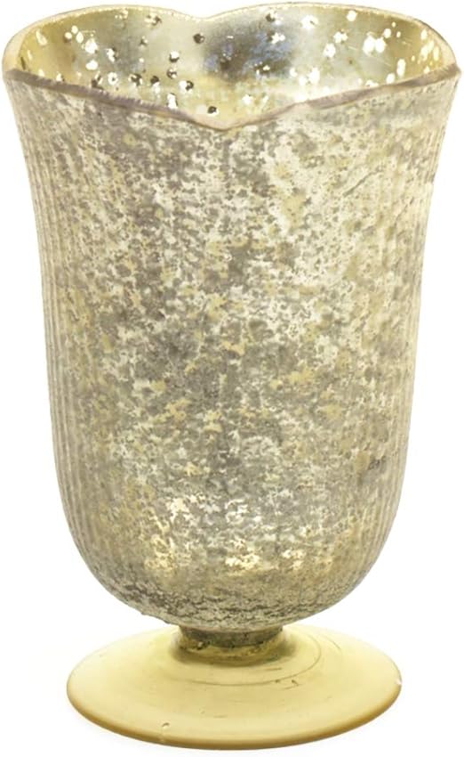 Amazon Com Accent Decor 35110 00 Mercury Glass Neeta Vase 4 X 4