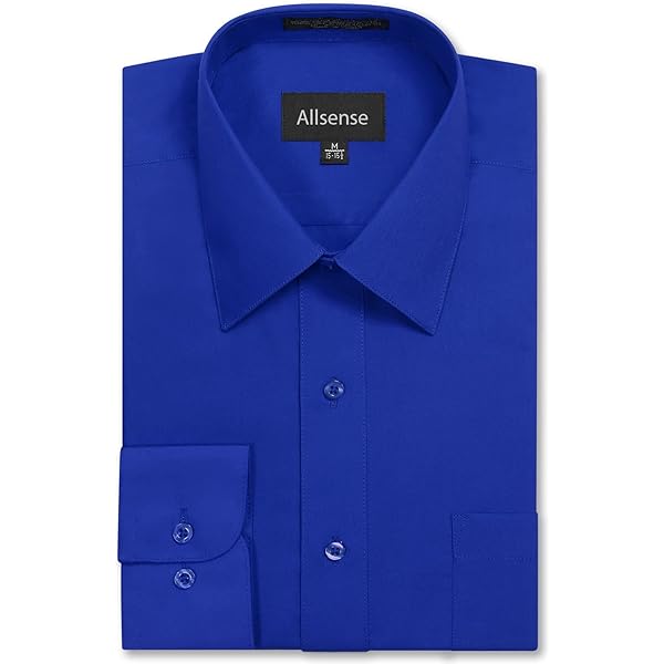 aqua blue mens dress shirt Non-Iron Cotton Windowpane Dress Shirt With Contrast Trim - Aqua