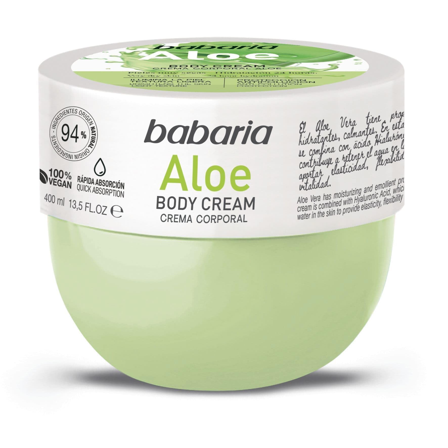 Babaria Aloe Vera Fresh Gel Body Cream, one size