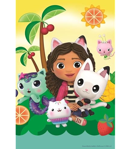 Trefl – Puzzle 3 en 1 : Gabby's Dollhouse, Faites Connaissance de Gabby et des Chats - 3 x 50 Pièces, Ensemble de Trois Puzzles pour Les Enfants à partir de 4 Ans
