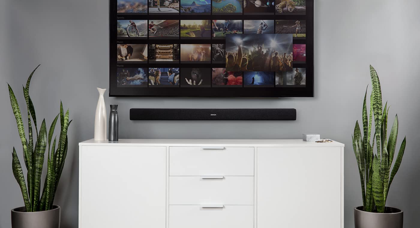 Denon DHT-S216 TV Soundbar mit Subwoofer, DTS Virtual:X, 4K UHD, HDMI ARC, Bluetooth, optischer Eingang - Schwarz 6