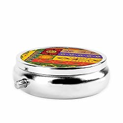 IBILIU Medicine Pill Case African National Patterns